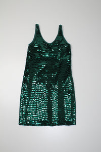 Armani Exchange green sequin dress, size 0 (fits like xs)