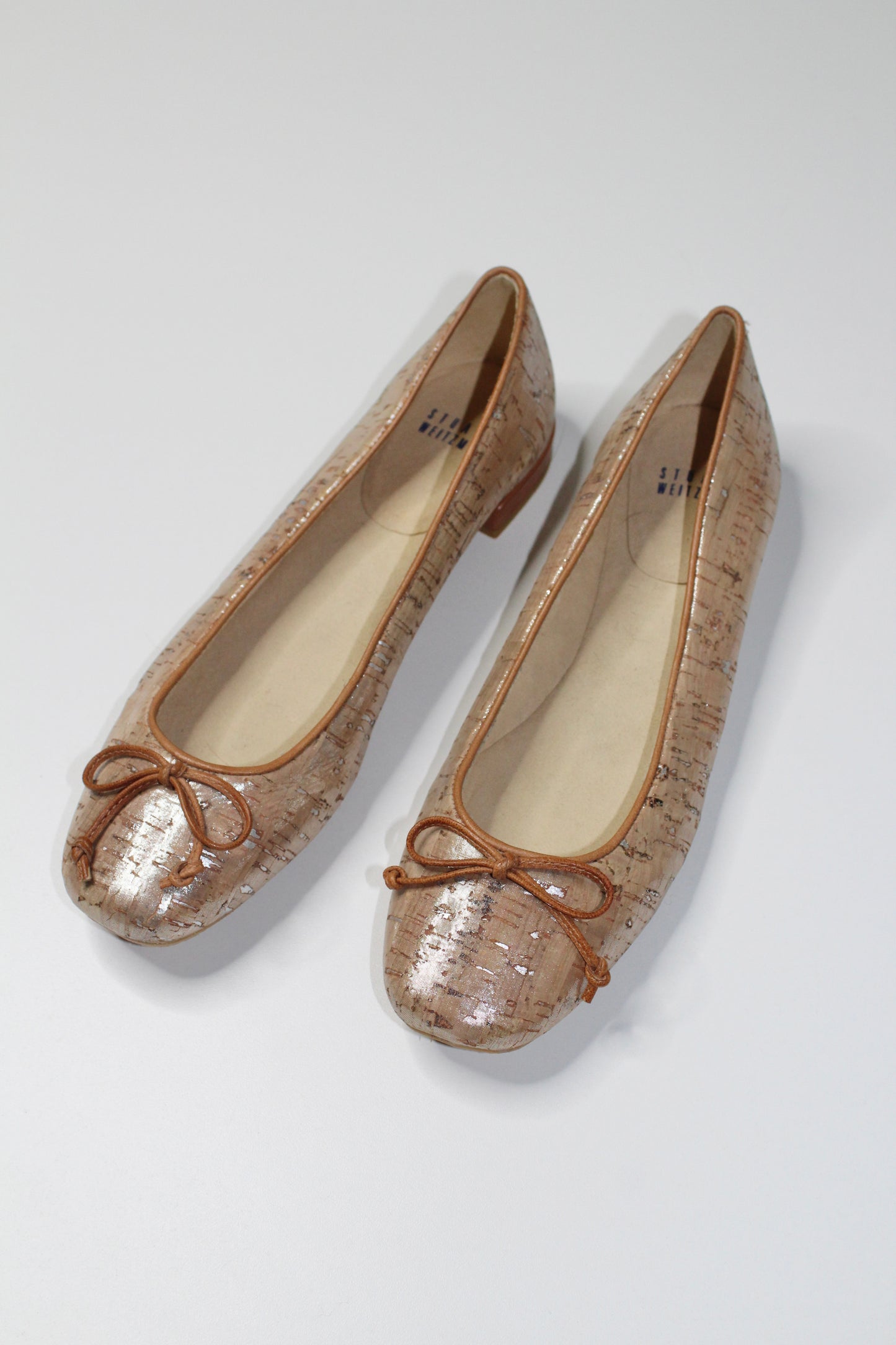 Stuart Weitzman cork ballet flats, size 7.5 *new without tags (price reduced: was $120)