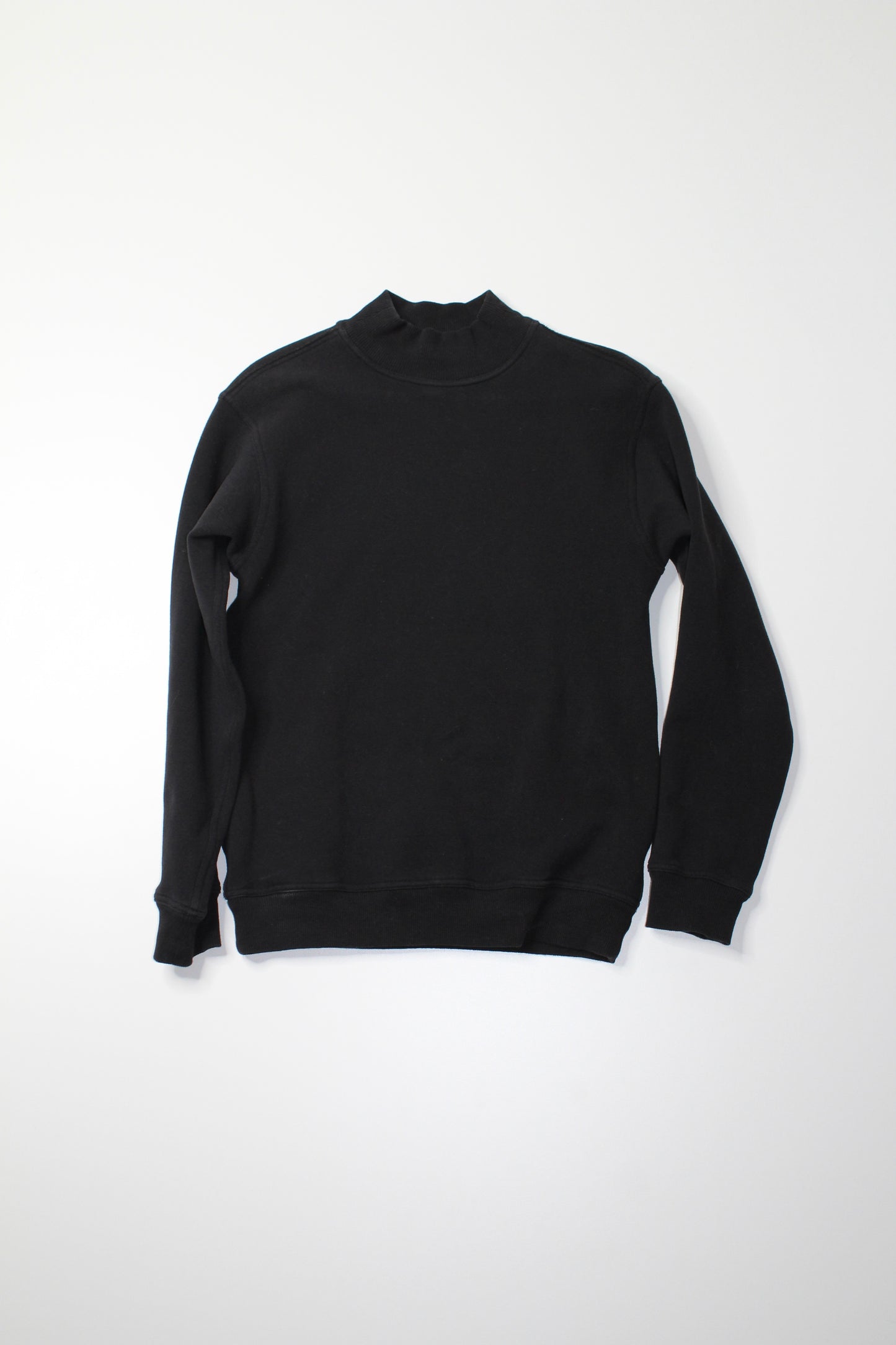 Lululemon black mock neck all yours crew sweatshirt, no size. Fits like 4 loose fit