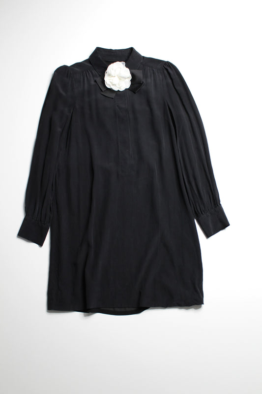 Kate Spade black silk shirt dress, size 10 (price reduced: was $120)