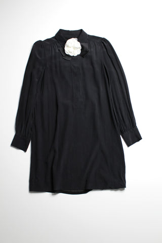 Kate Spade black silk shirt dress, size 10 (price reduced: was $120) (additional 50% off)