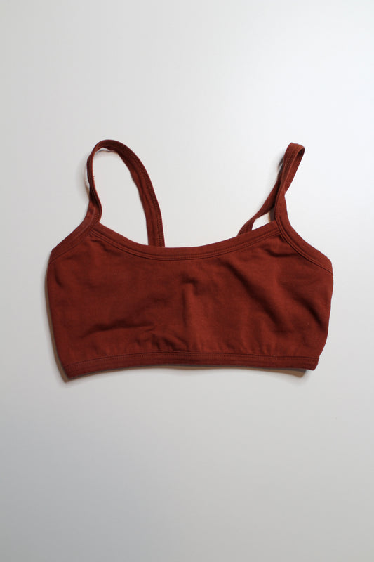 Anthropologie rust cotton bra, size small (additional 50% off)