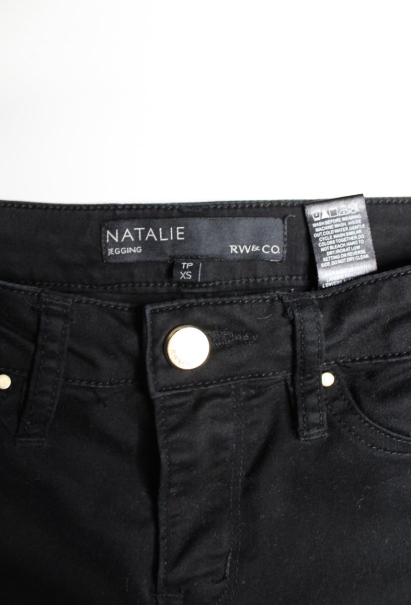 RW & CO. black Natalie jegging, size xs