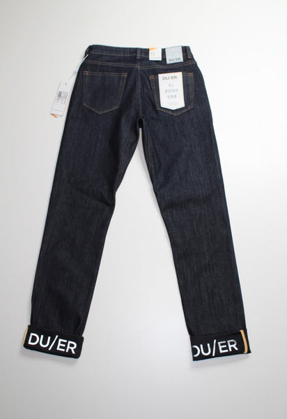 Duer all weather denim mid rise slim straight, size 25 *new with tags (price reduced: was $140)