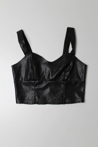 Dynamite faux leather crop tank, size small (additonal 70% off)