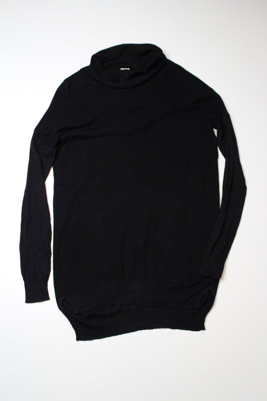 Aritzia wilfred black lightweight knit turtleneck, size large