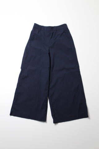 Aritzia babaton navy wide leg crop pant, size 00 (fits xxs/xs) (price reduced: was $58)