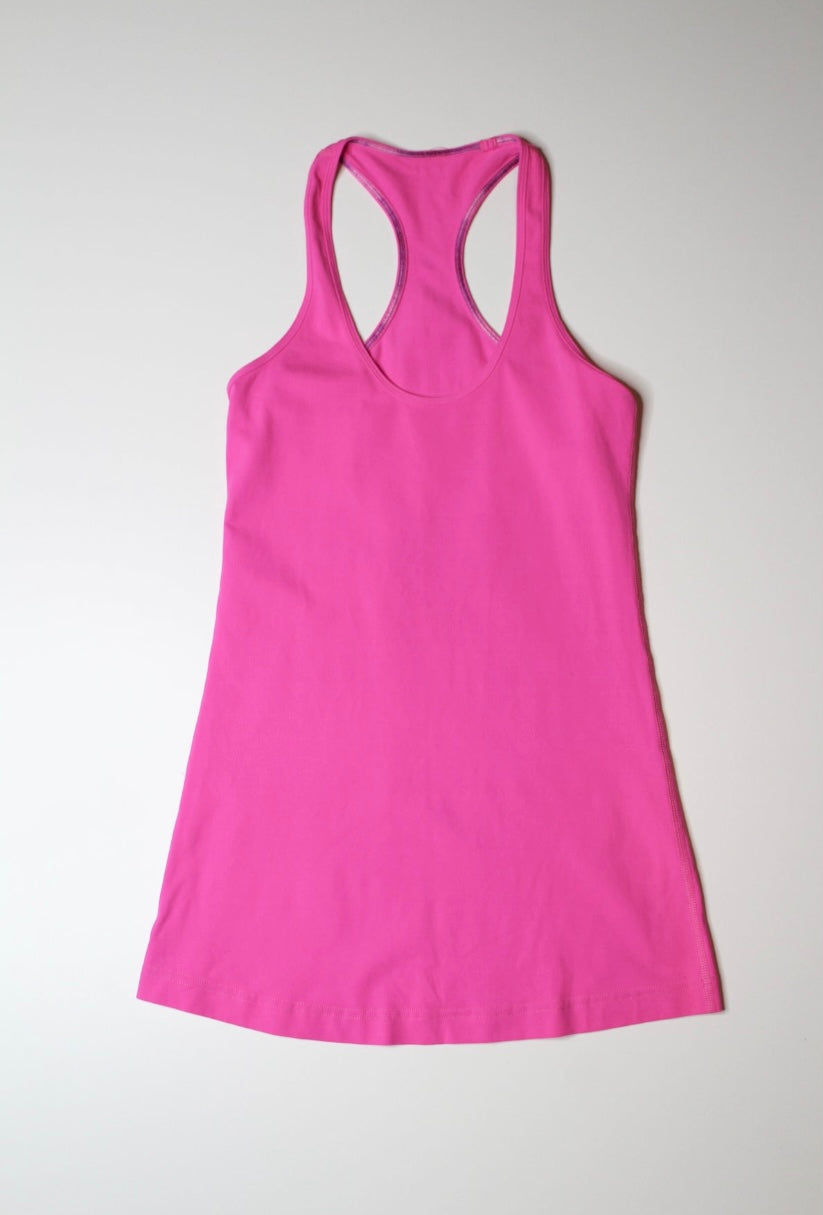 Lululemon hot pink cool racer back tank, size 4