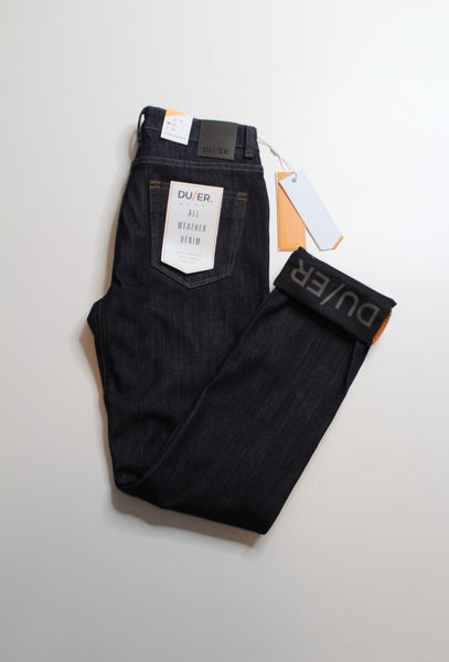 Duer all weather denim mid rise slim straight, size 25 *new with tags (price reduced: was $140)