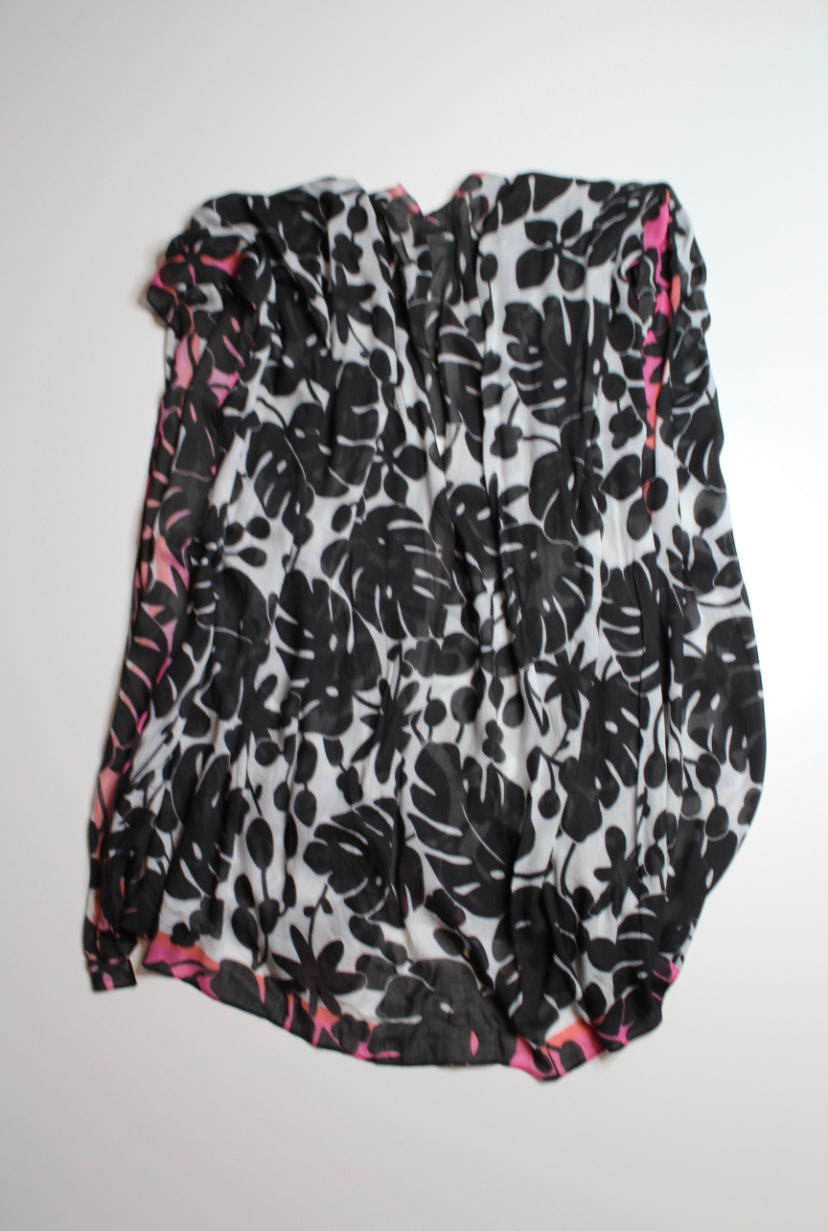 Kate Spade lightweight black/white/pink scarf/shawl (additional 50% off)