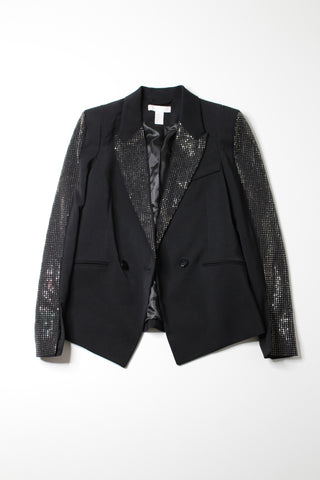 H&M black bedazzled blazer, size 2 (additional 70% off)