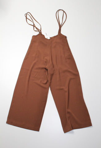 Oak + Fort brown wide leg pant, size 0 *new with tags (fits like xs) (price reduced: was $58) (additional 50% off)