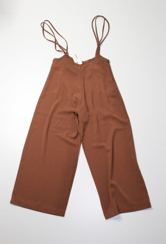 Oak + Fort brown wide leg pant, size 0 *new with tags (fits like xs) (additional 50% off)