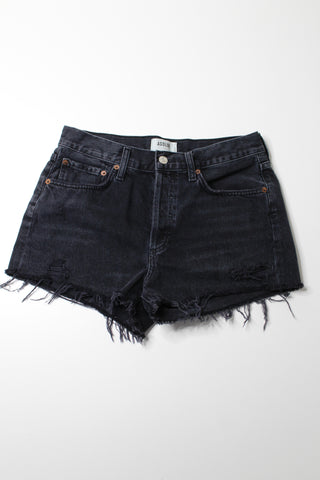 AGOLDE black wash Parker jean shorts, size 27 (price reduced: was $68)