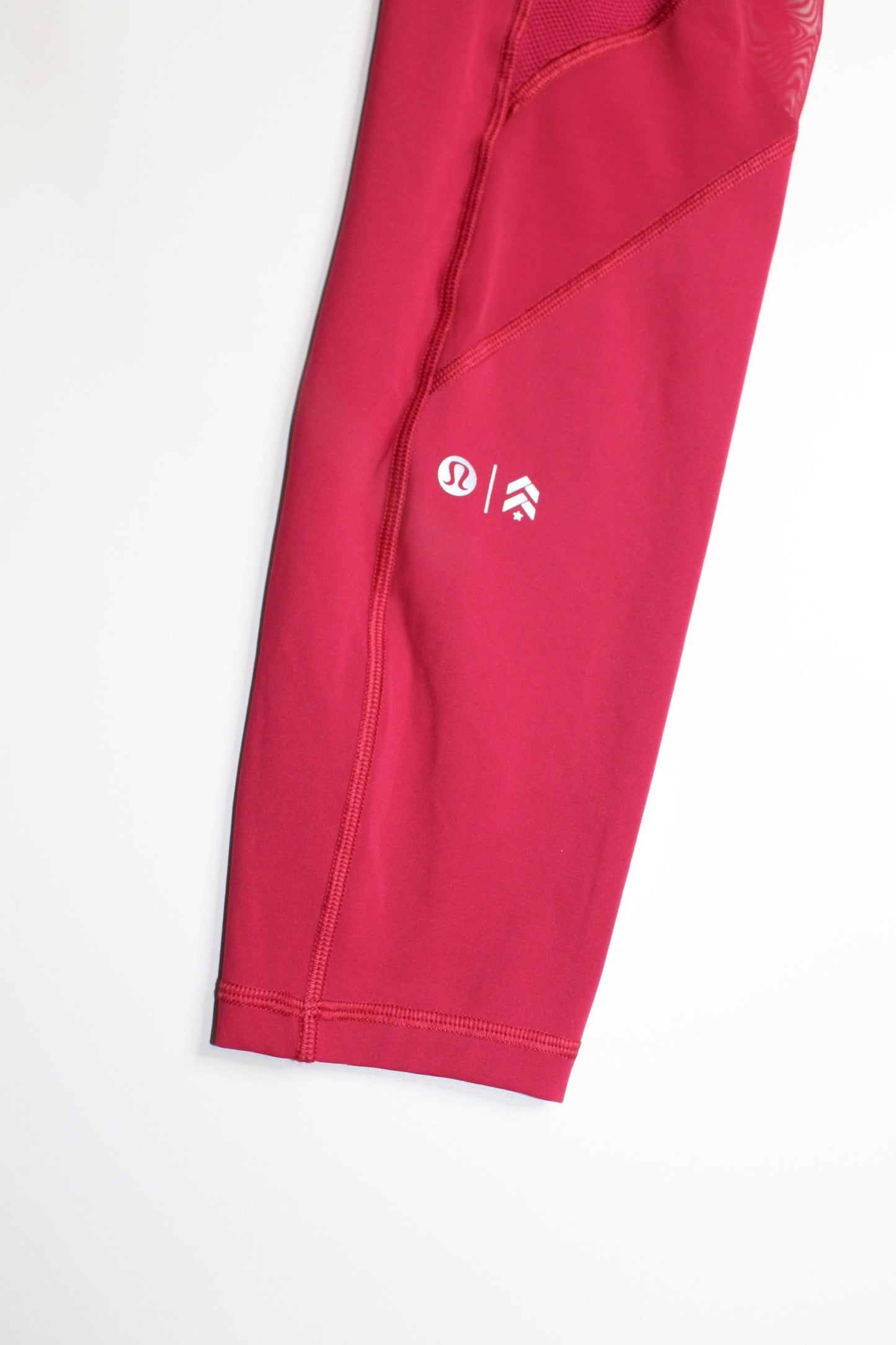 Lululemon x Barry’s ruby red ‘stronger as one’ tight, size 6 (price reduced: was $58)