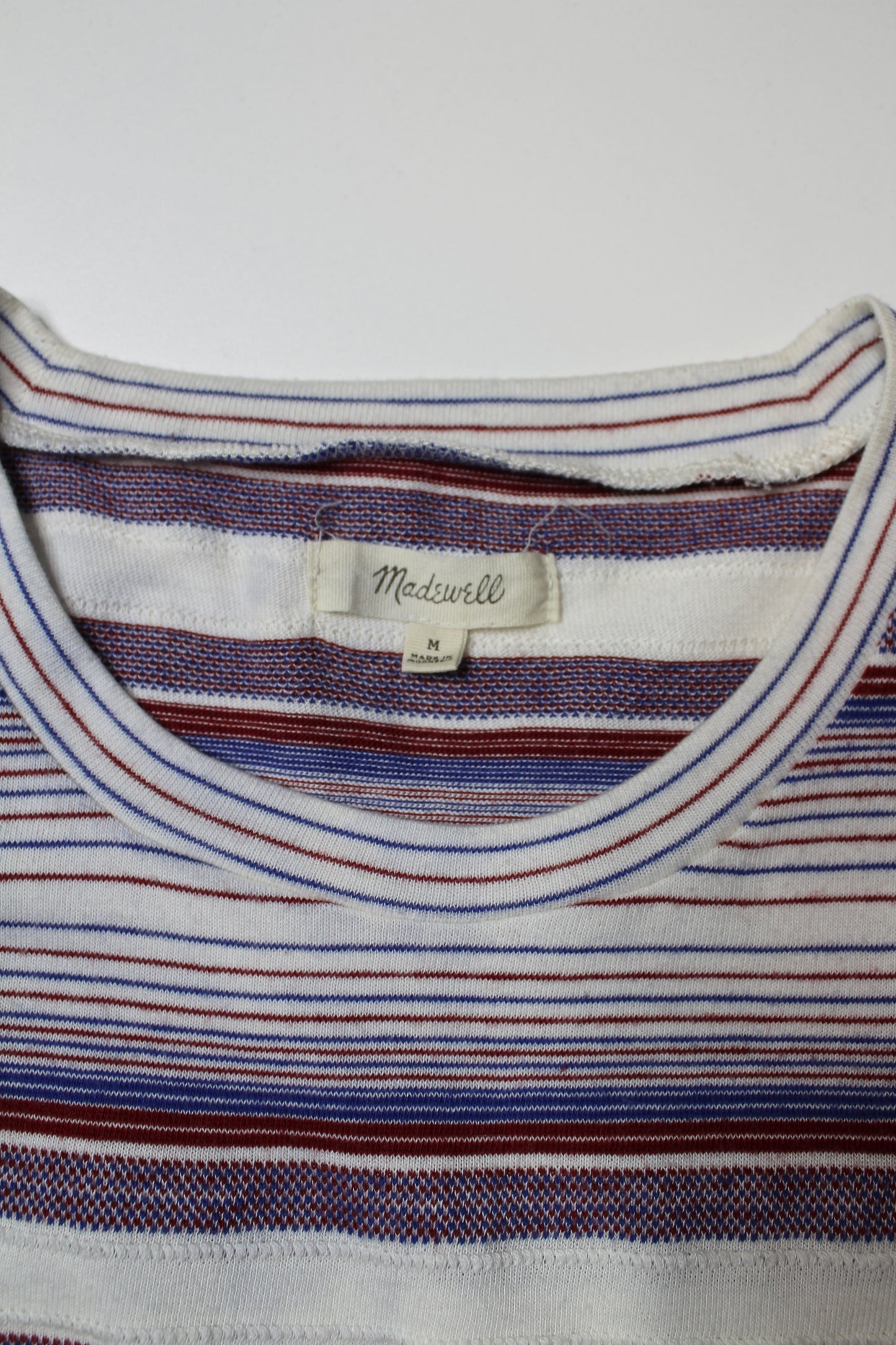 Madewell striped tank, size medium