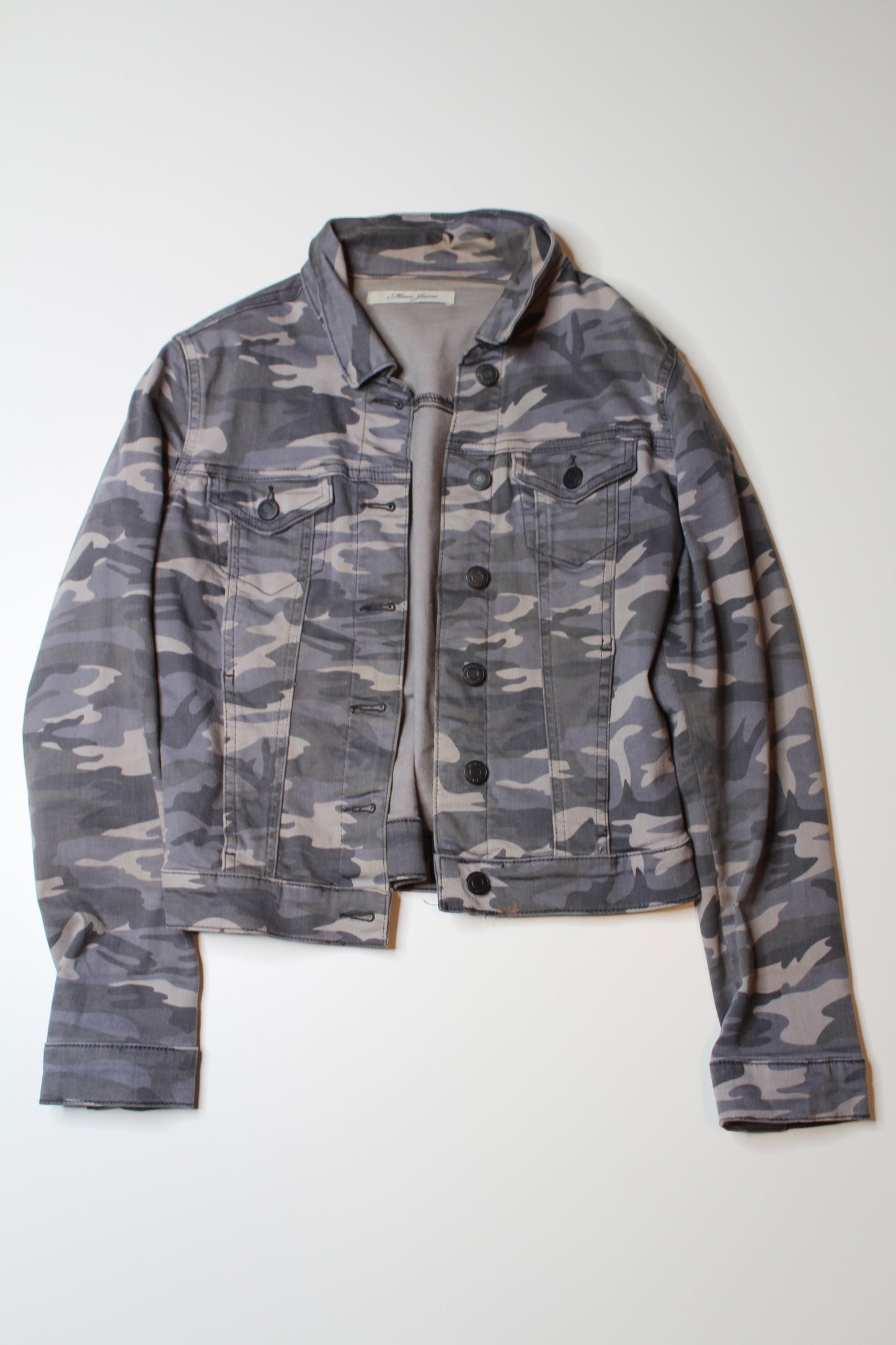 Mavi camo denim jacket, size small