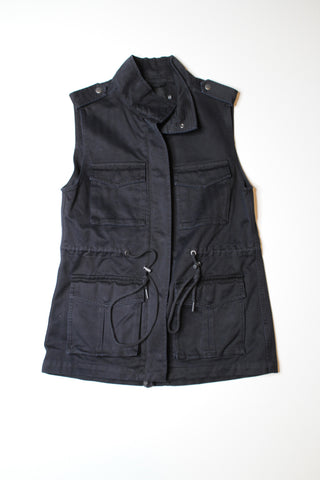 Aritzia talula black military vest, size xxs (relaxed fit) (additional 50% off)