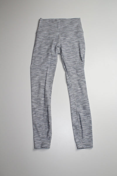 Lululemon wunder under white/grey wee stripe leggings, size 4 (25”) (price reduced: was $48)