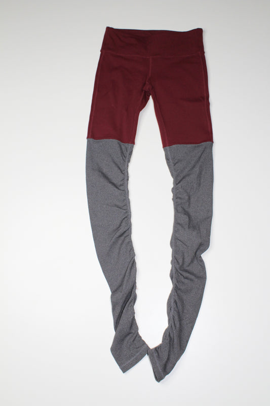 Alo Yoga wine/grey goddess leggings, size small (sale: was $58)