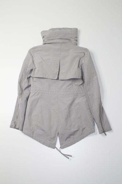 BCBG light grey rain jacket, size xsmall (price reduced: was $120)