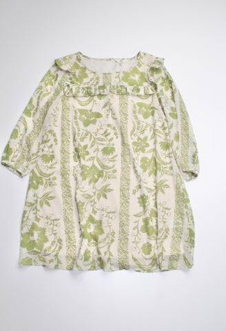 Entro sage boho floral shift dress, size small (price reduced: was $25)