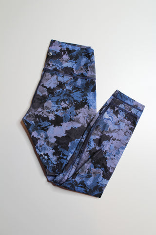 Lululemon blue multi wunder under pant, size 8 (25”) (price reduced: was $58)