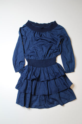 Michael Kors denim blue off shoulder dress, size 