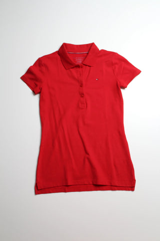 Tommy Hilfiger red golf polo dri fit short sleeve, size xxsmall (fits like size xs) (price reduced; was $25)