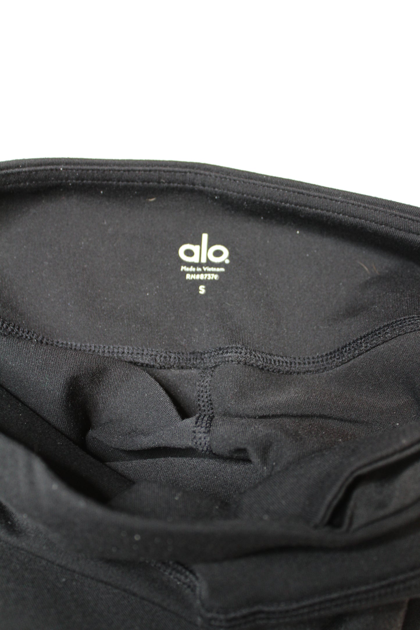 Alo Yoga black moto leggings, size small