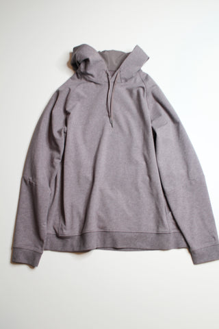 Mens Lulu heathered lunar rock city sweat pullover hoodie, size XL (price reduced: was $58)
