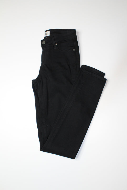 Paige black skinny jeans, size 25 (price reduced: was $58)