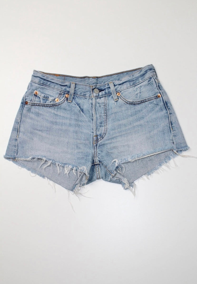 Levis cut off jean shorts, size 26