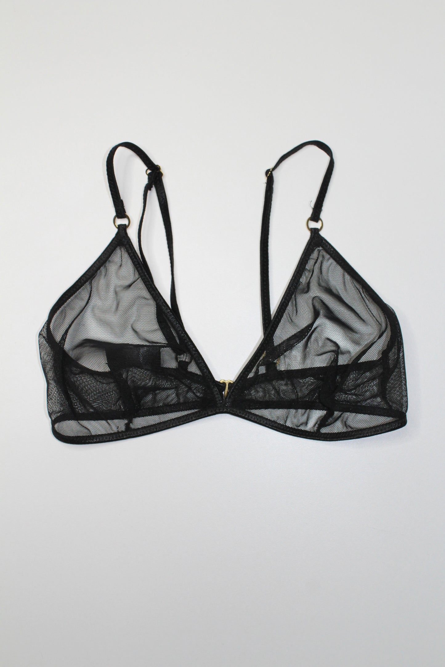 Stay Soft black sheer bralette, size small *new without tags