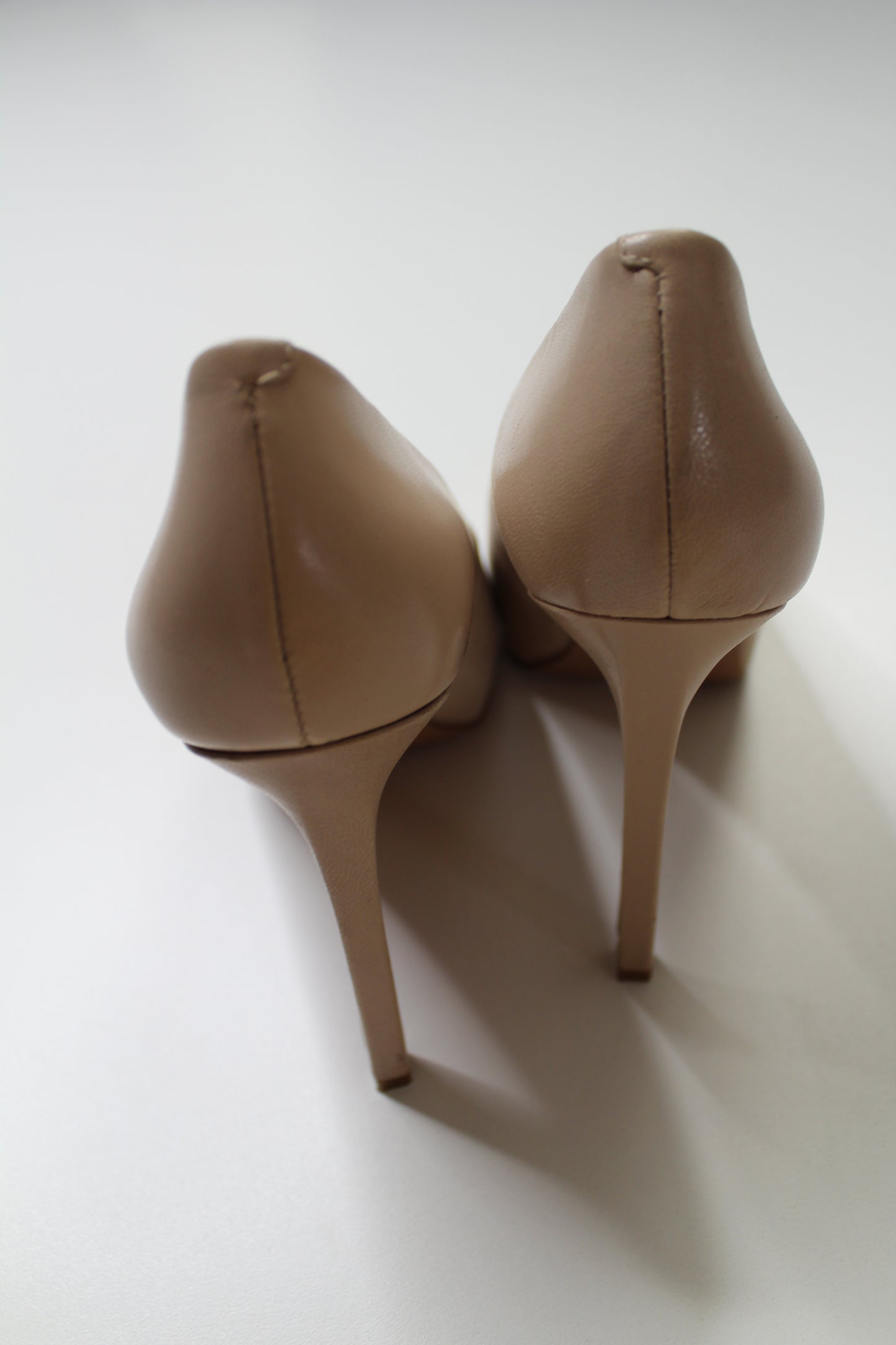 Nine West nude tatiana heels, size 8.5 (4”) (price reduced: was $40)