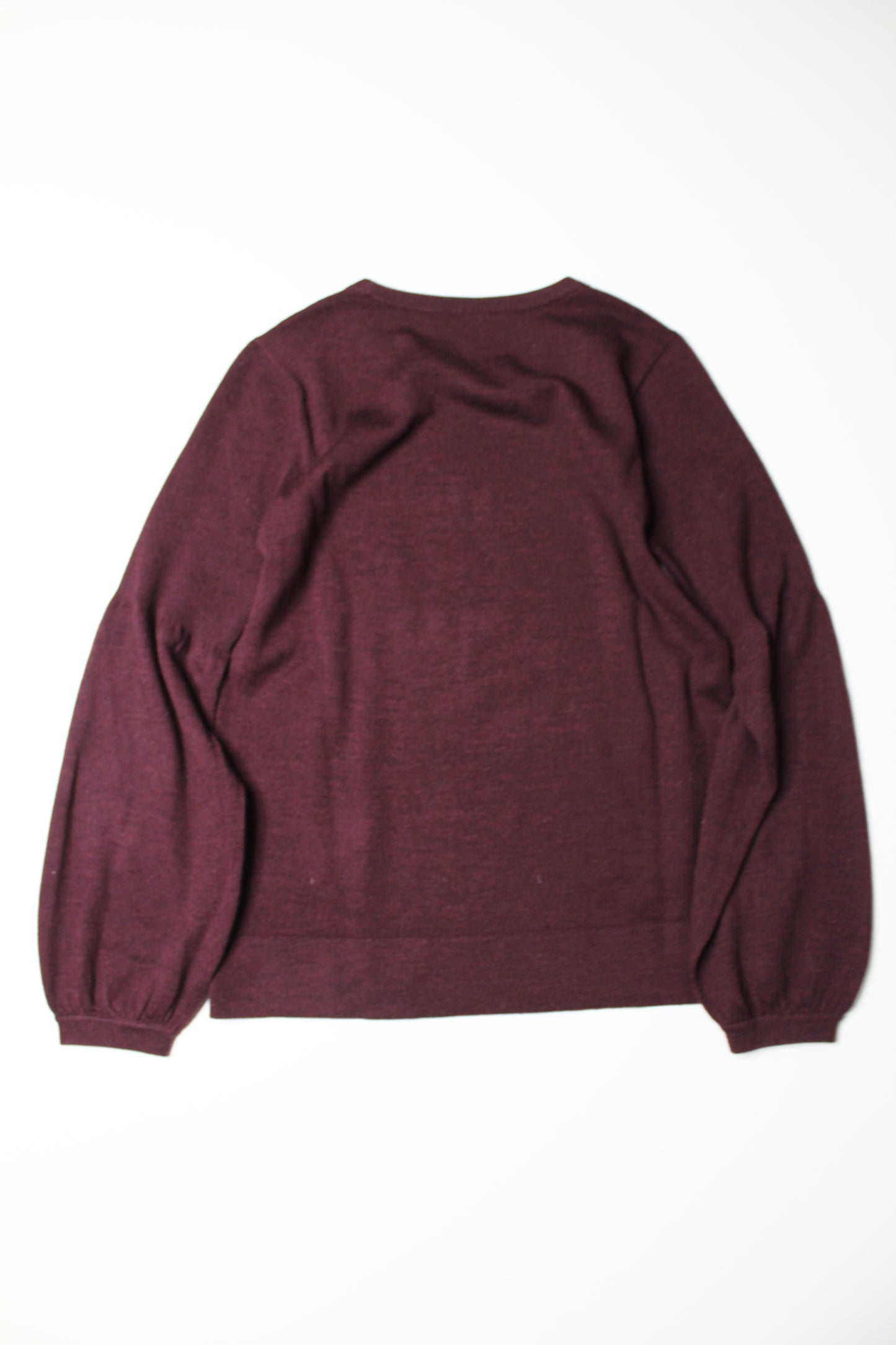 Club Monaco maroon balloon sleeve wool sweater, size small (30% off in cart)