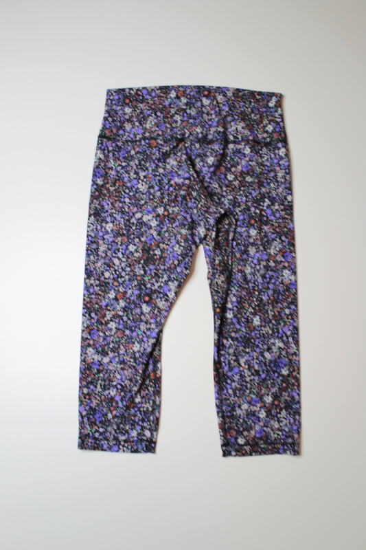 Lululemon flower burst multi ‘align’ crop, size 14 (21”) (price reduced: was $48)