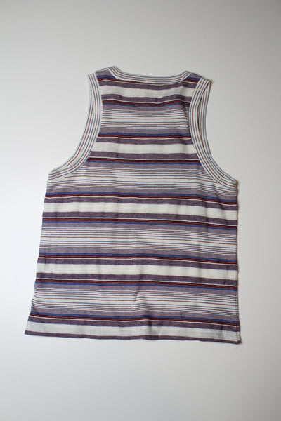 Madewell striped tank, size medium