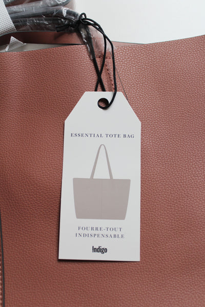 Indigo dark dusty rose pink essential large tote *new with tags (price reduced: was $25)