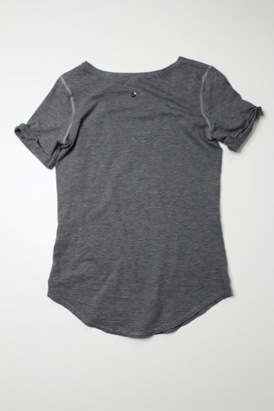 Lululemon striped love t shirt, no size. Fits 4/6 (fits like a small) (price reduced: was $30)