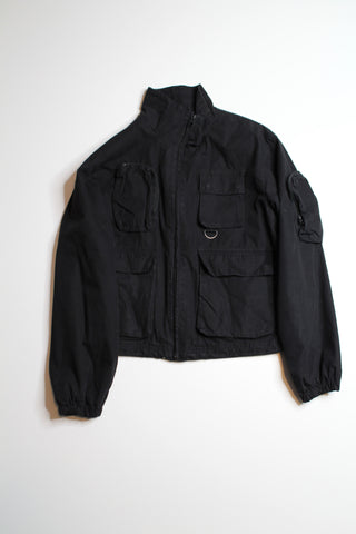 Aritzia TNA black lightweight bomber jacket, size xxs (oversized fit) (price reduced: was $58)