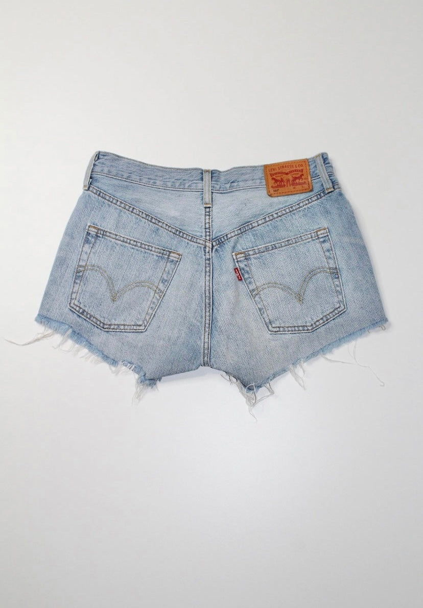 Levi's cut off jean shorts, size 26