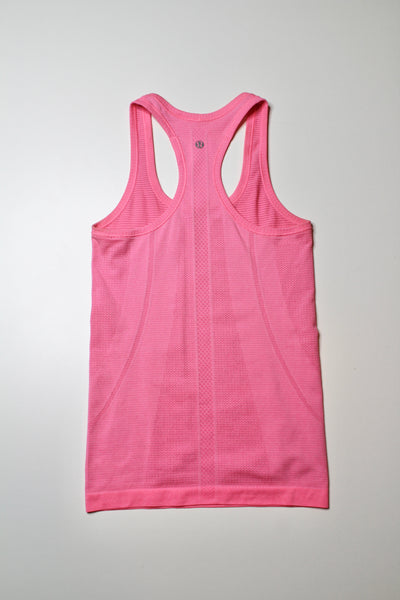 Lululemon pink swiftly tank, size 4 (price reduced: was $30)