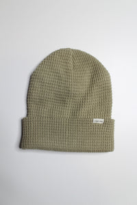 Gigi Pip olive waffle knit beanie