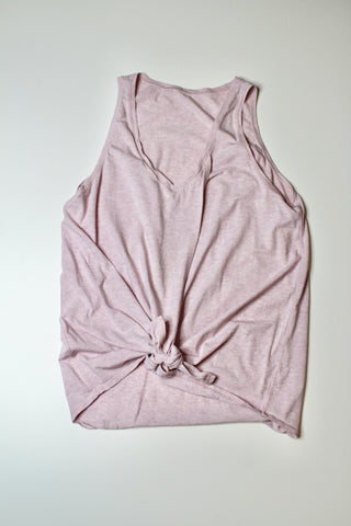 Lululemon heathered pink knot front tank, no size. Fits like 10/12 (price reduced: was $30)