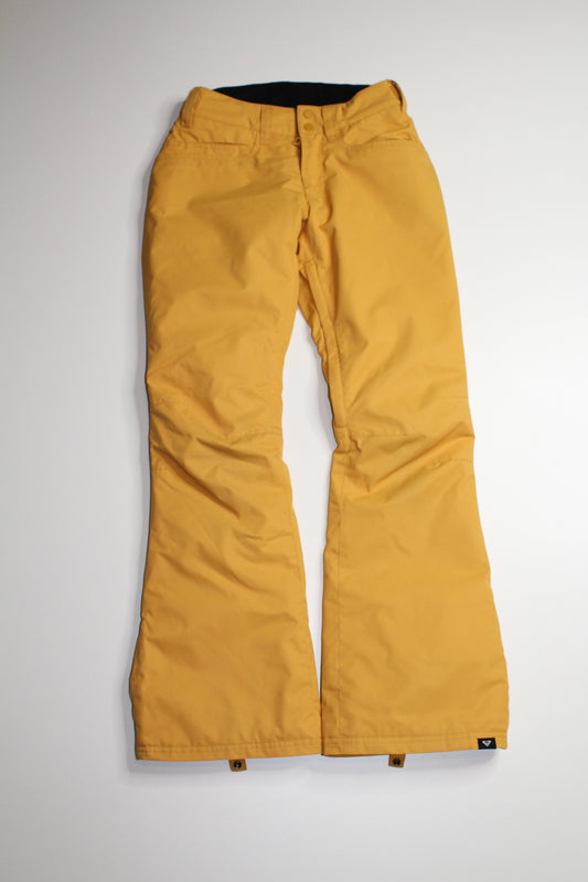 Roxy yellow slim fit backyard snow pants, size xs (slim fit)  (price reduced: was $40)