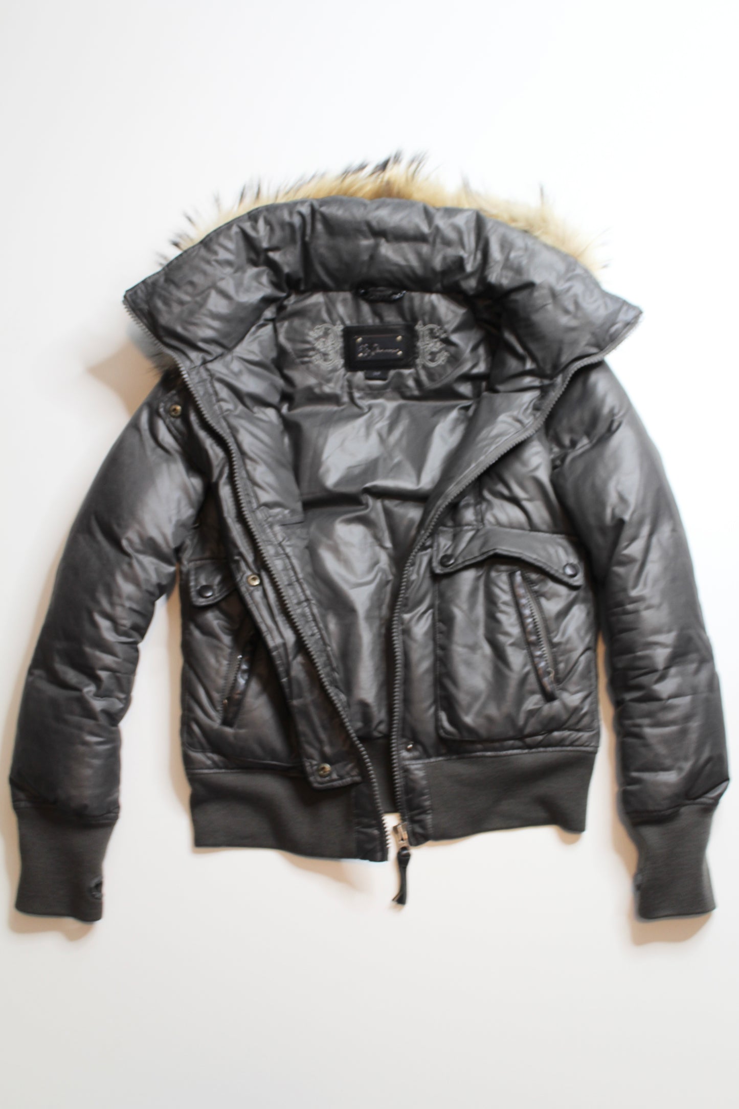 Mackage dark olive puffer bomber jacket, size small (price reduced: was $250) (additional 50% off)