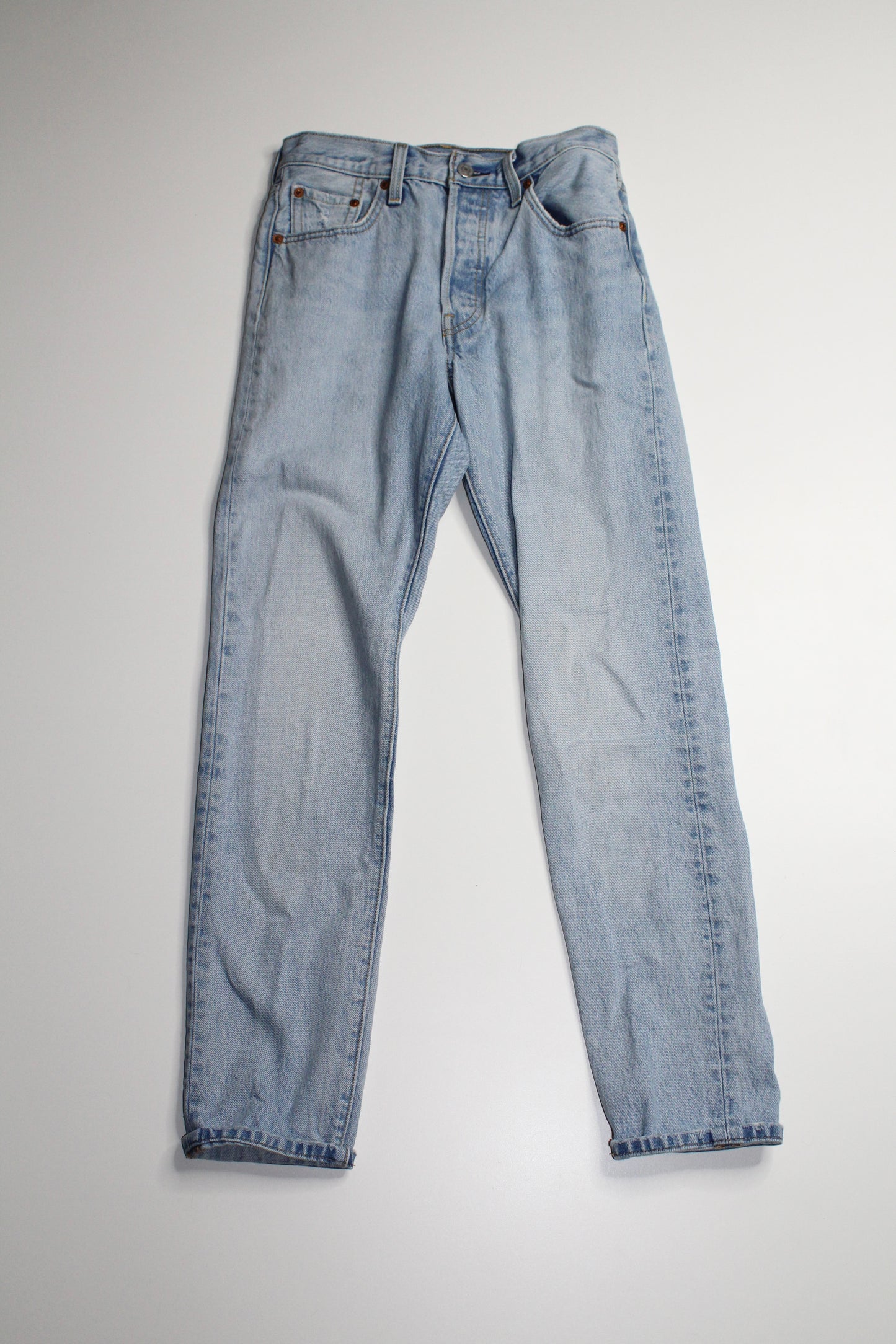 Levi’s 501 high rise skinny jeans, size 25