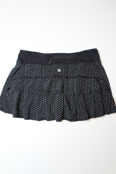 Lululemon chevron dot black/black pace setter skirt, size 10 *regular (price reduced: was $30)