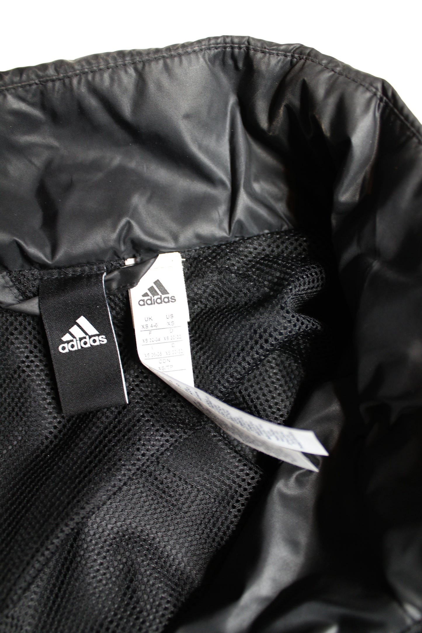 Adidas originals black track windbreaker jacket, size xs (loose fit) (price reduced: was $58) (additional 50% off)